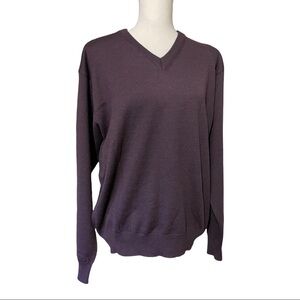 MDM mondo DiMarco V neck 100wool long sleeve Italian made size medium …